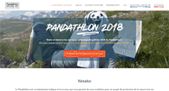Desktop Screenshot of pandathlon.fr