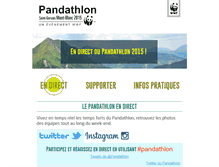 Tablet Screenshot of info.pandathlon.fr
